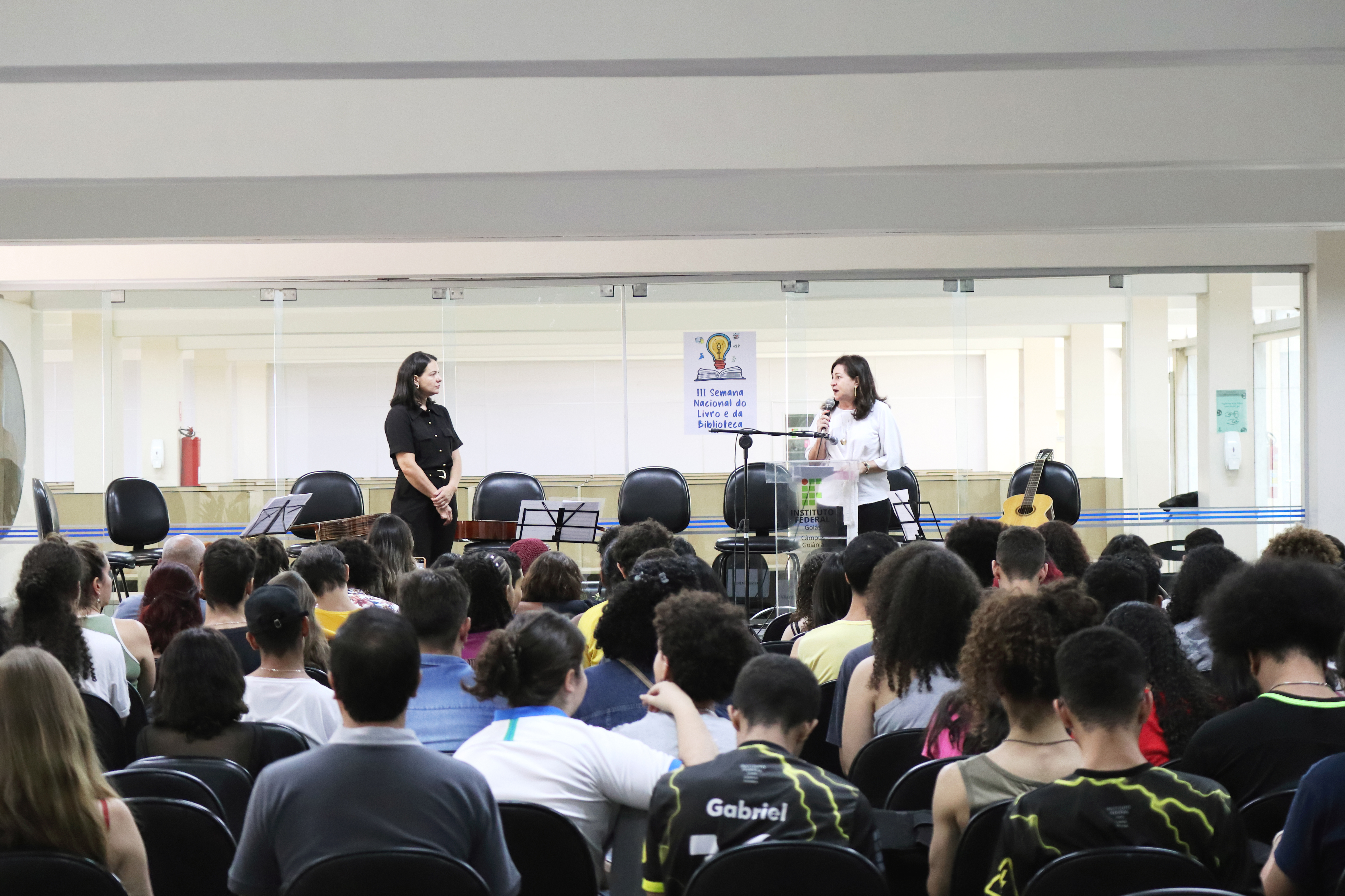 Abertura da Semana Nacional do Livro e da Biblioteca ocorreu na sala de estudos da Biblioteca Prof. Jorge Félix do Câmpus Goiânia